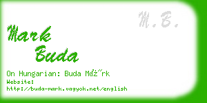 mark buda business card